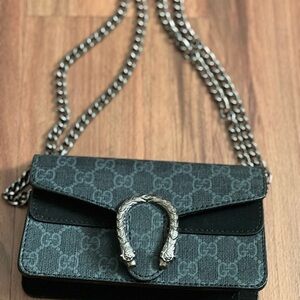 Gucci Black and Gray Dionysus Bag